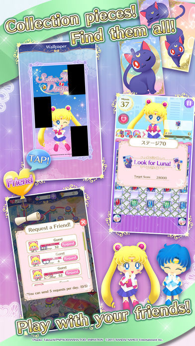 Screenshot of Sailor Moon Drops