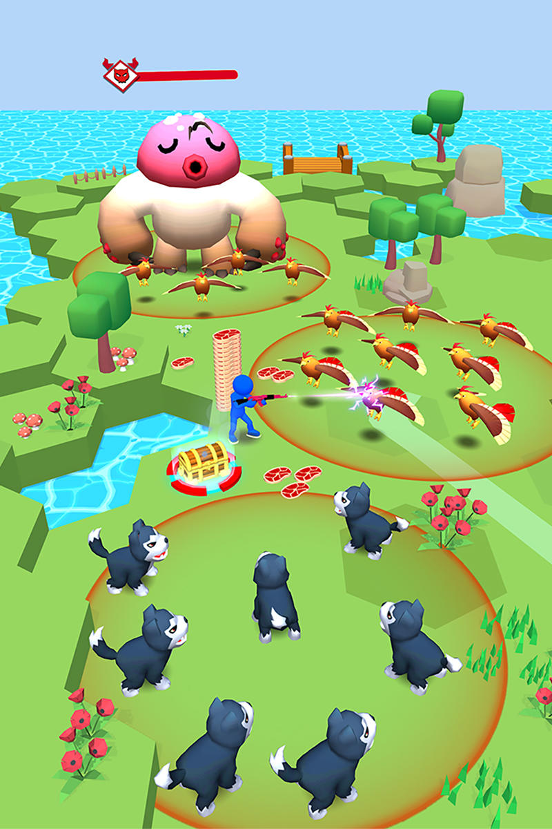 Idle Shooter: Camping Land Game Screenshot