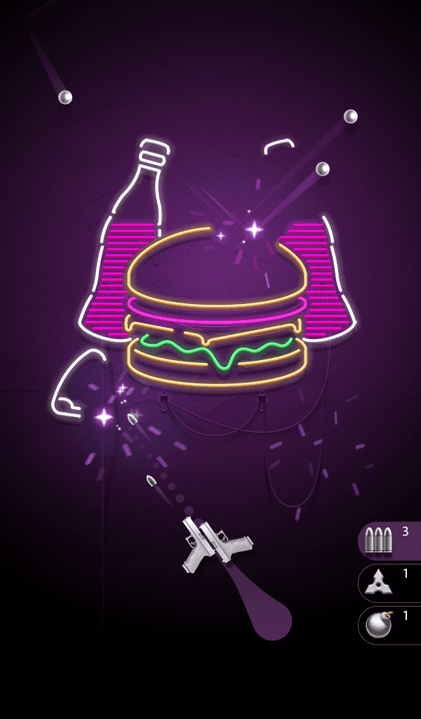 Hit the Light - Neon Shooter Game Screenshot