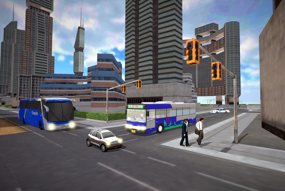 시뮬레이션 2019 운전 산 고속 버스 게임 스크린 샷