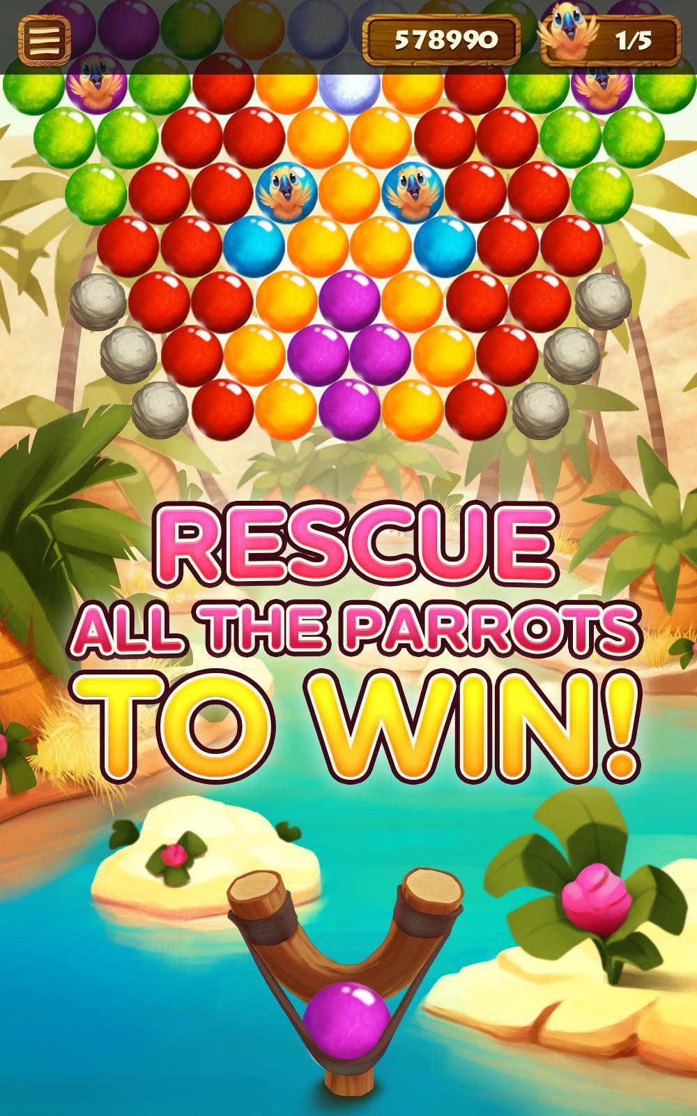 Bubble Oasis Rescue Game Screenshot