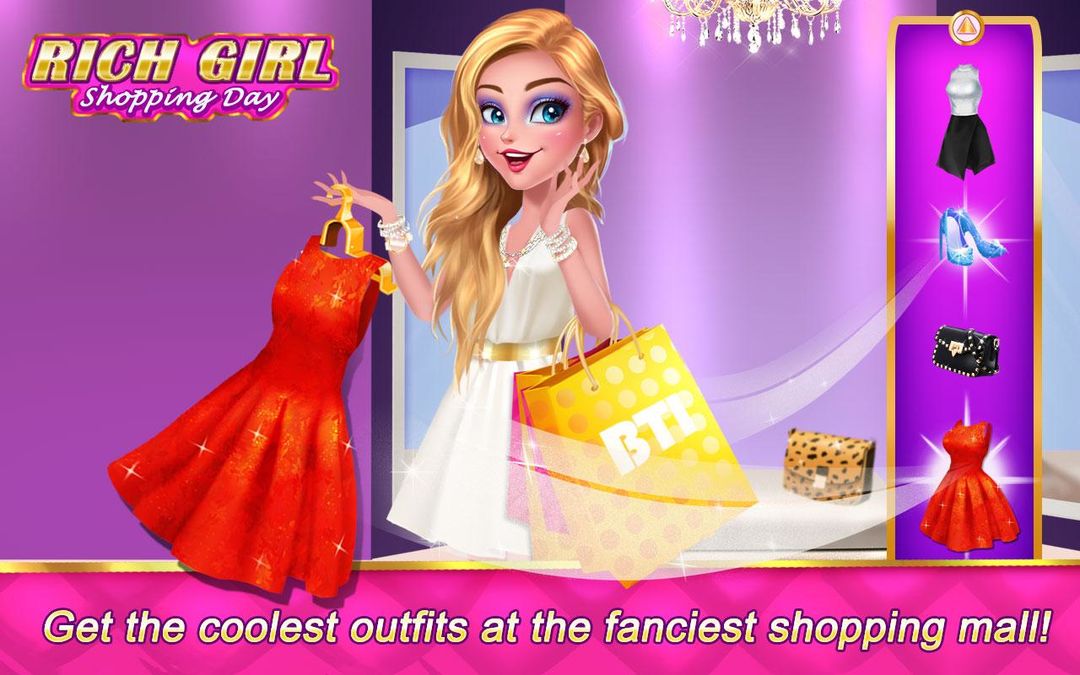 Screenshot of Rich Girl Shopping Day: Dress 