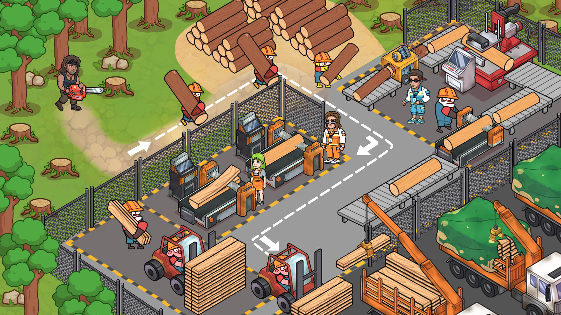 Lumber Out ภาพหน้าจอเกม