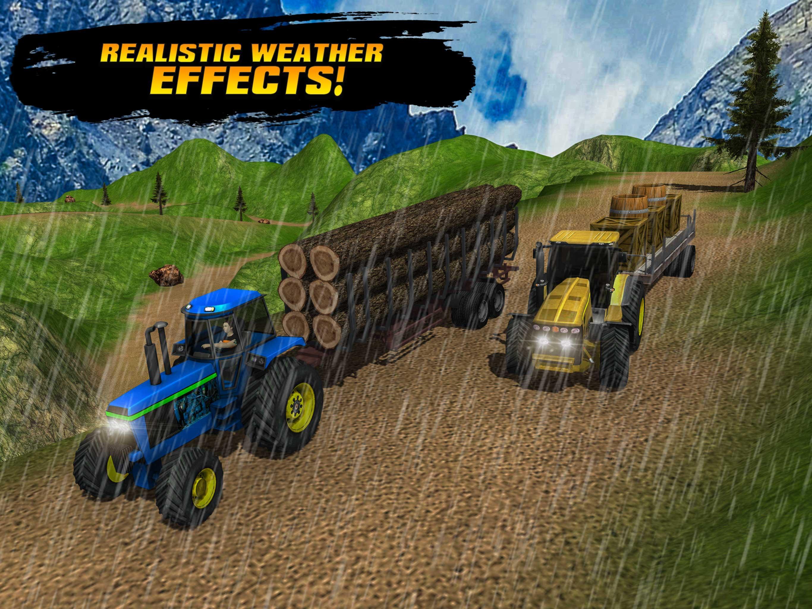 Cargo Tractor Hill Climb Offroad Simulator 3D Game Screenshot