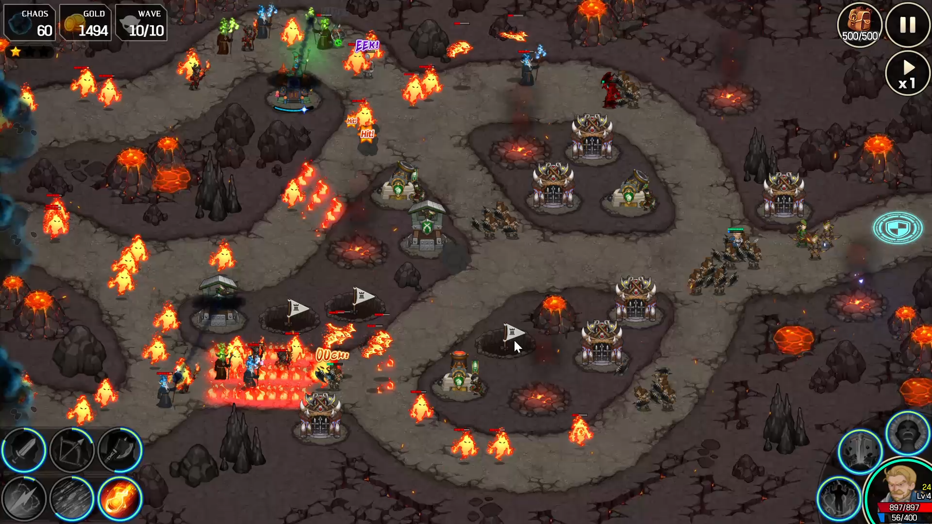 Screenshot of Chaos Rush : Tower Defense
