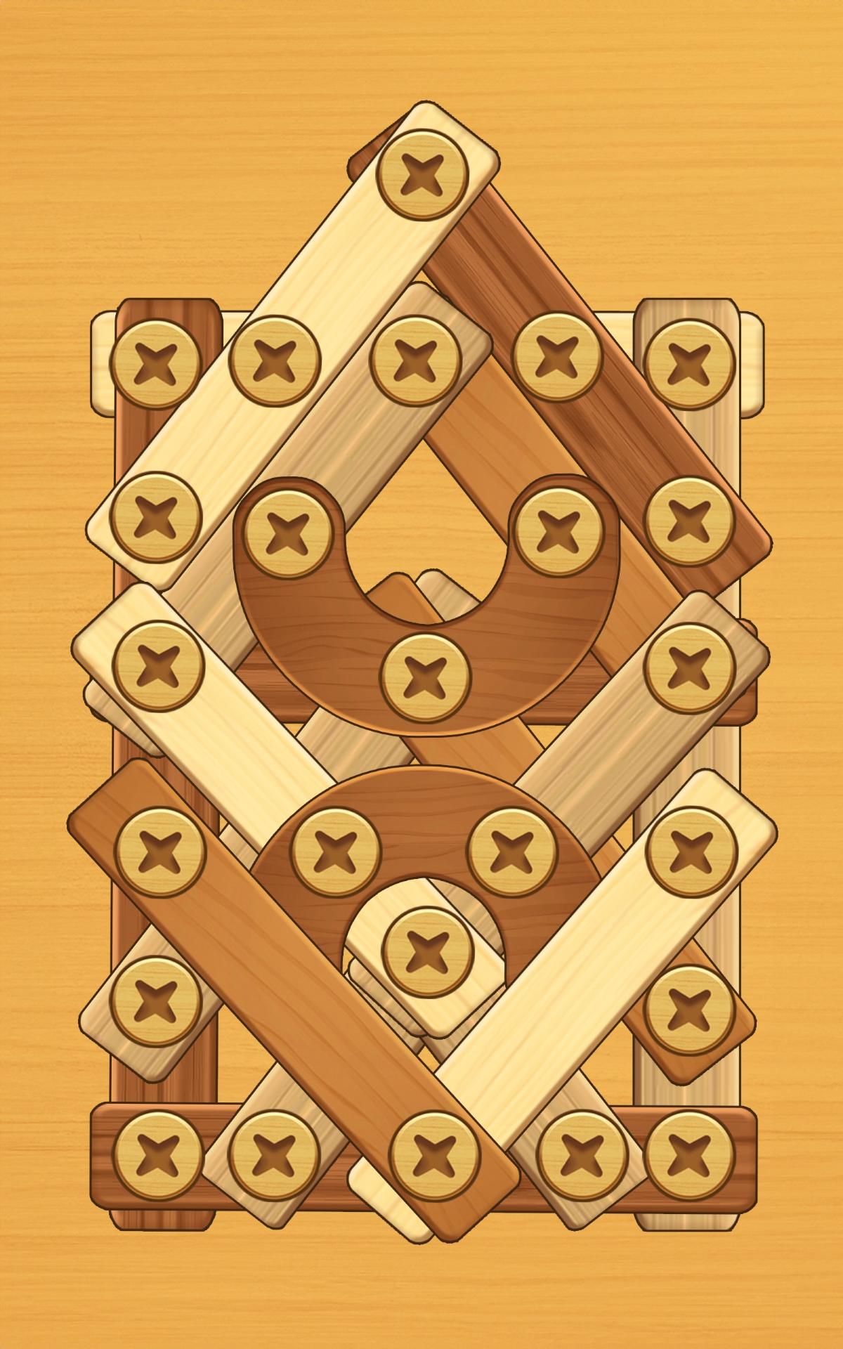나사 퍼즐: 나무 너트 & 볼트 게임 스크린 샷