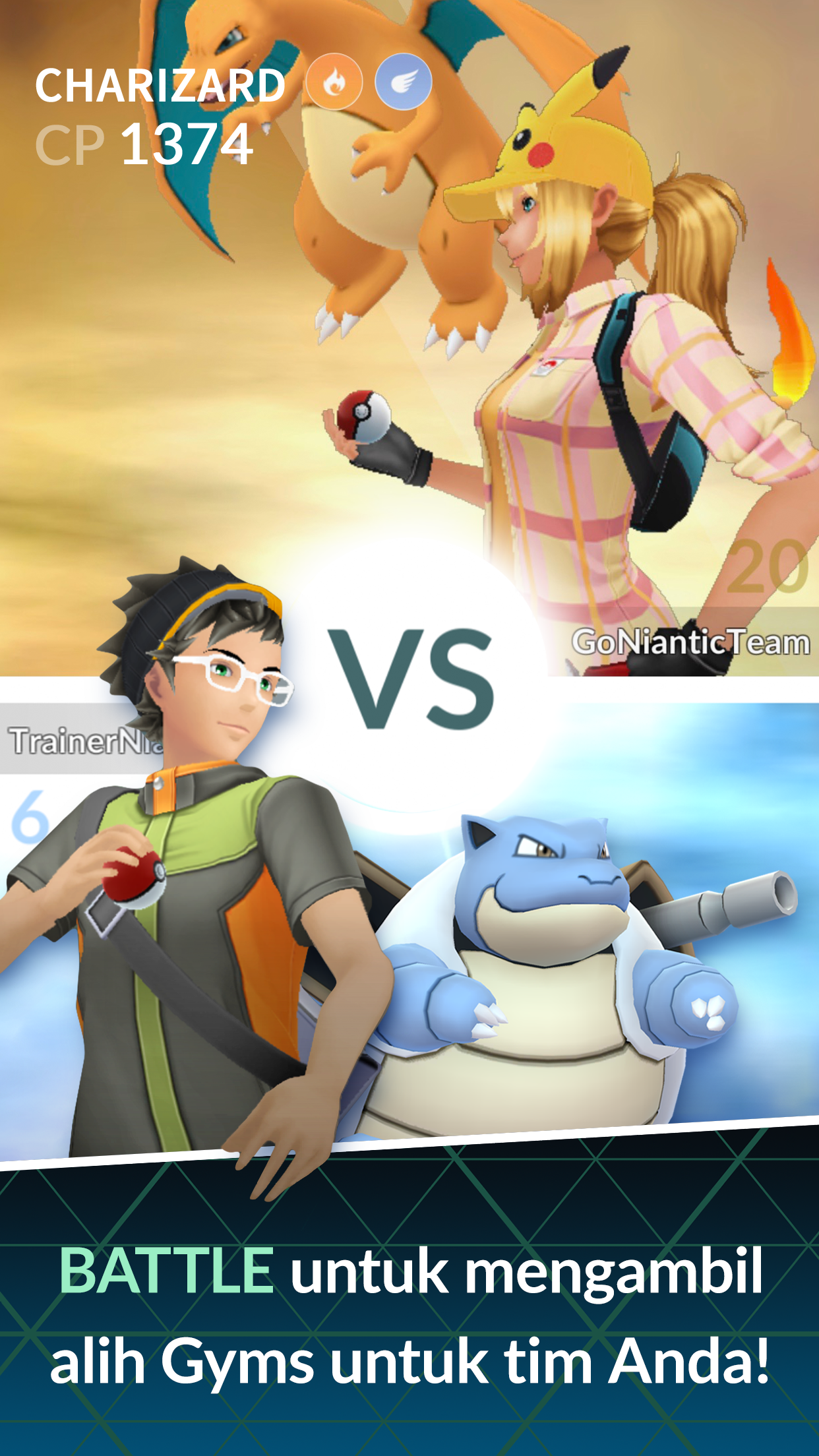 Cuplikan Layar Game Pokémon GO