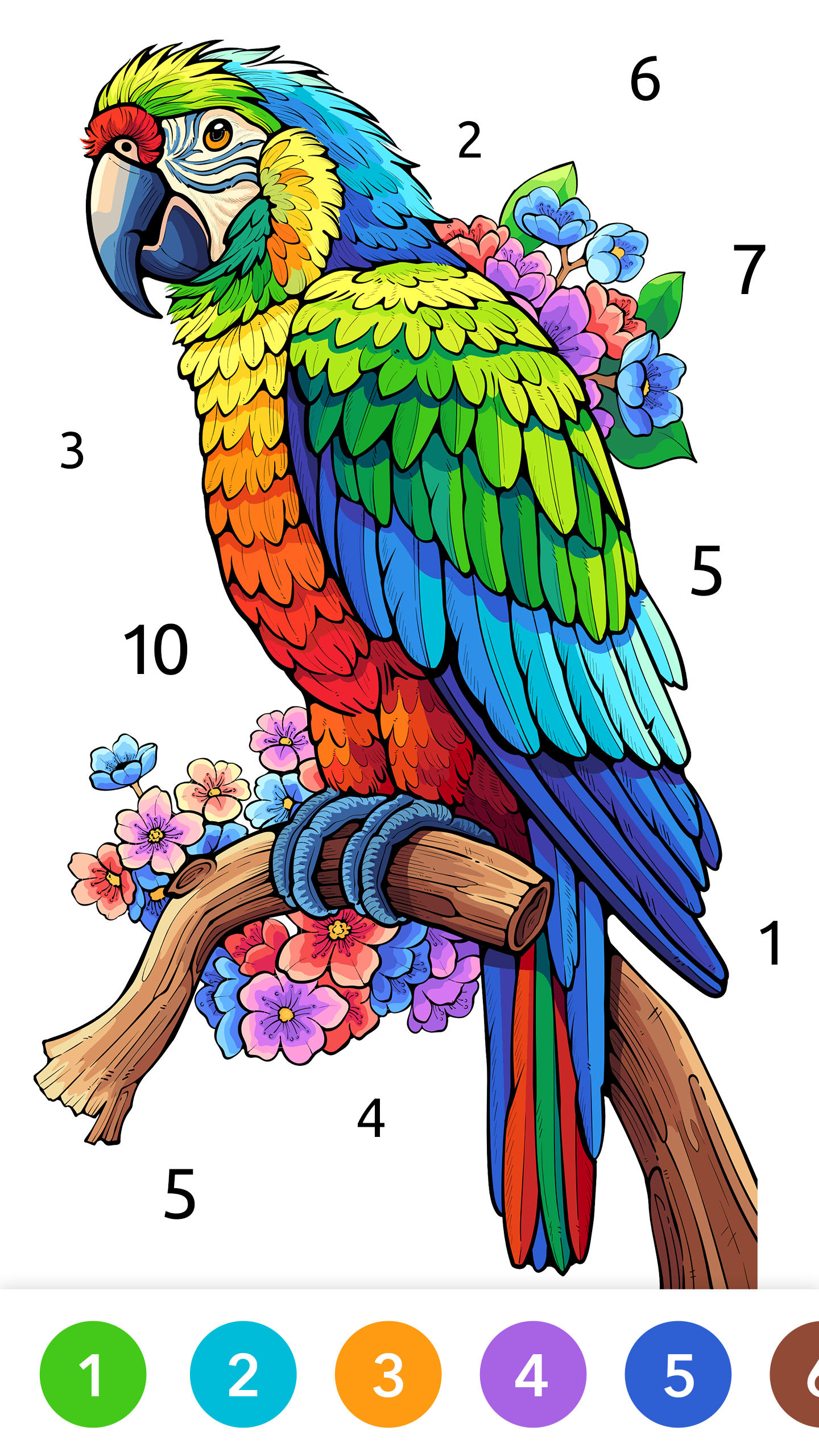 數字塗色 - 藝術著色遊戲（Paint.ly） 遊戲截圖