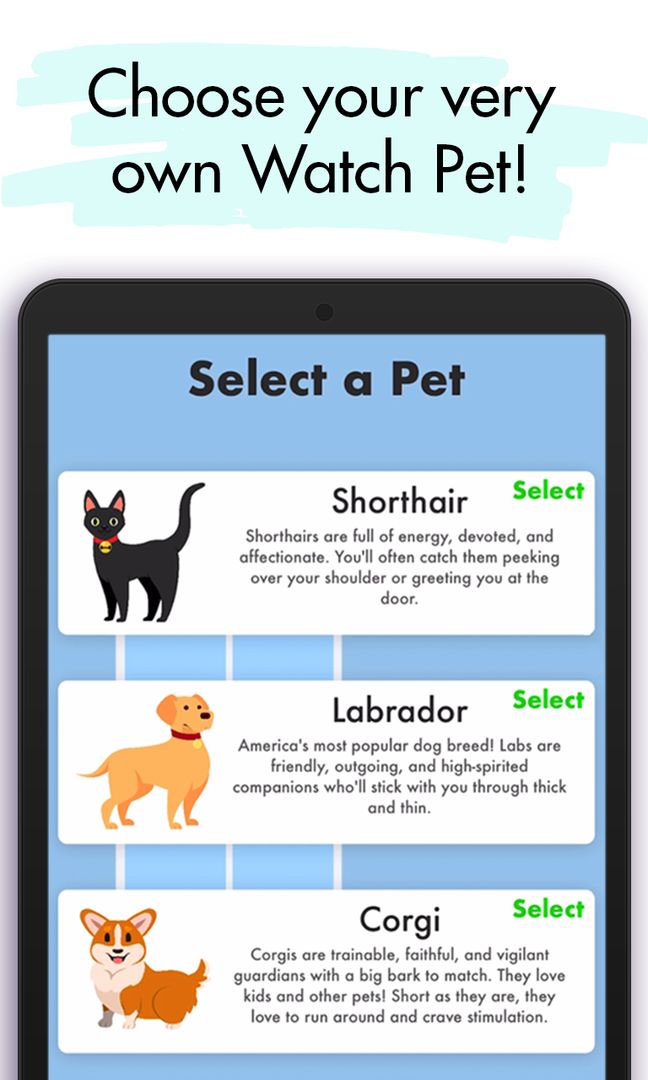 Screenshot of Watch Pet: Widget & Watch Pets