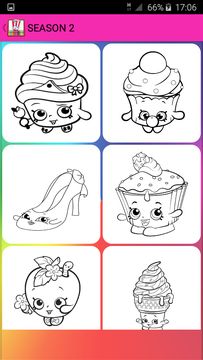 Coloring Pages Shopkins Game Screenshot