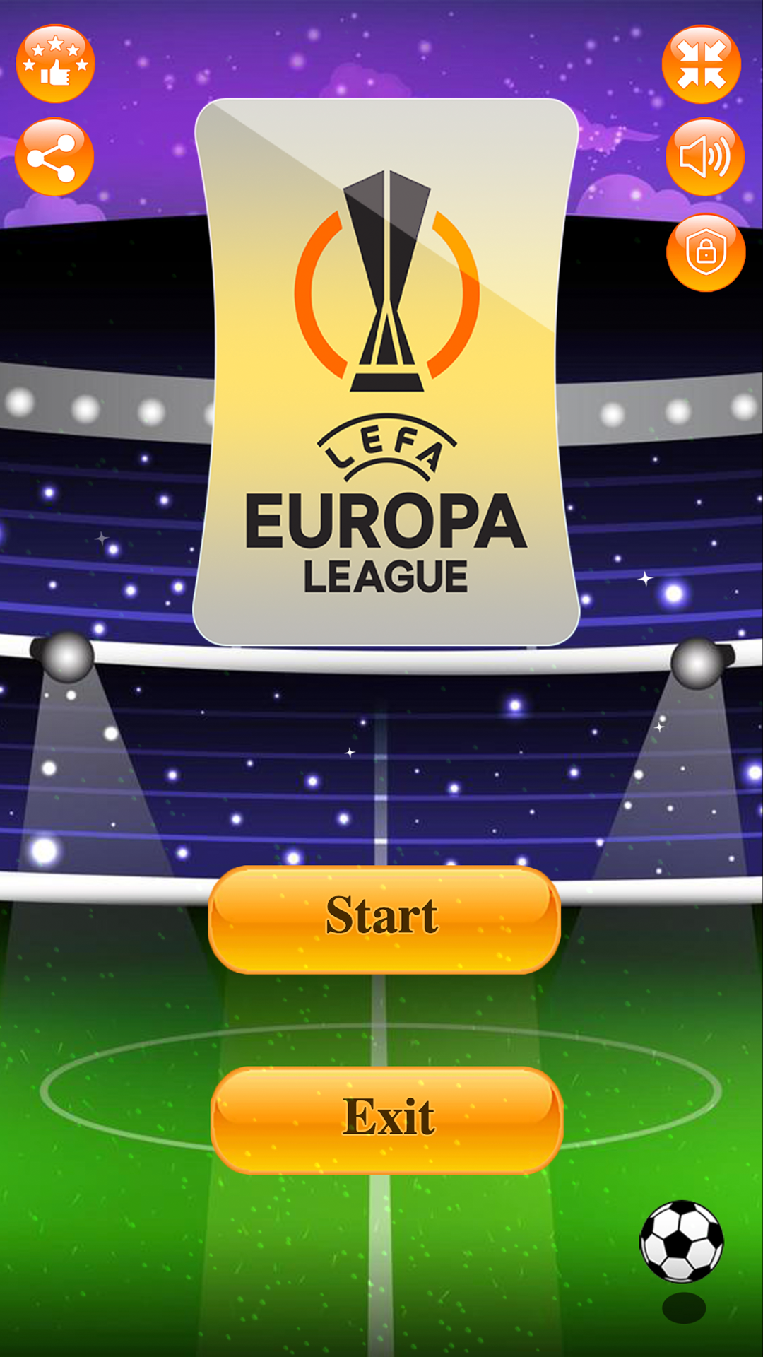 Europa League Game 게임 스크린 샷