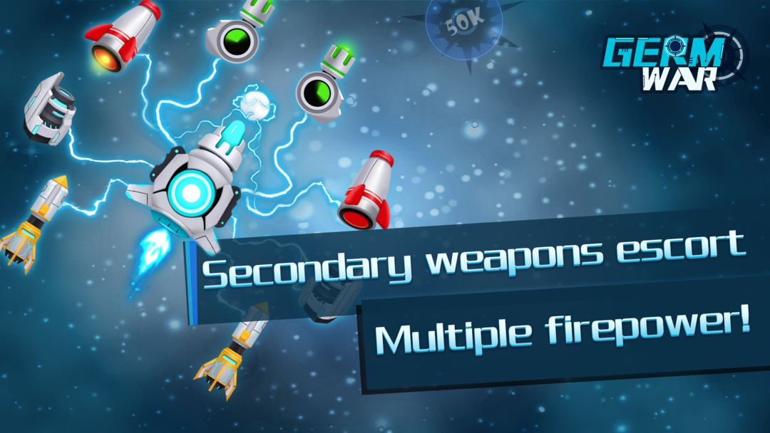 Germ War - Space Shooting Game screenshot game