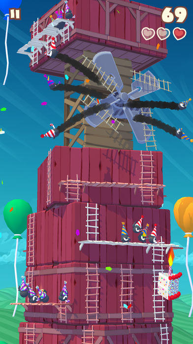 Screenshot 1 of Twisty Sky - Восхождение на бесконечную башню 