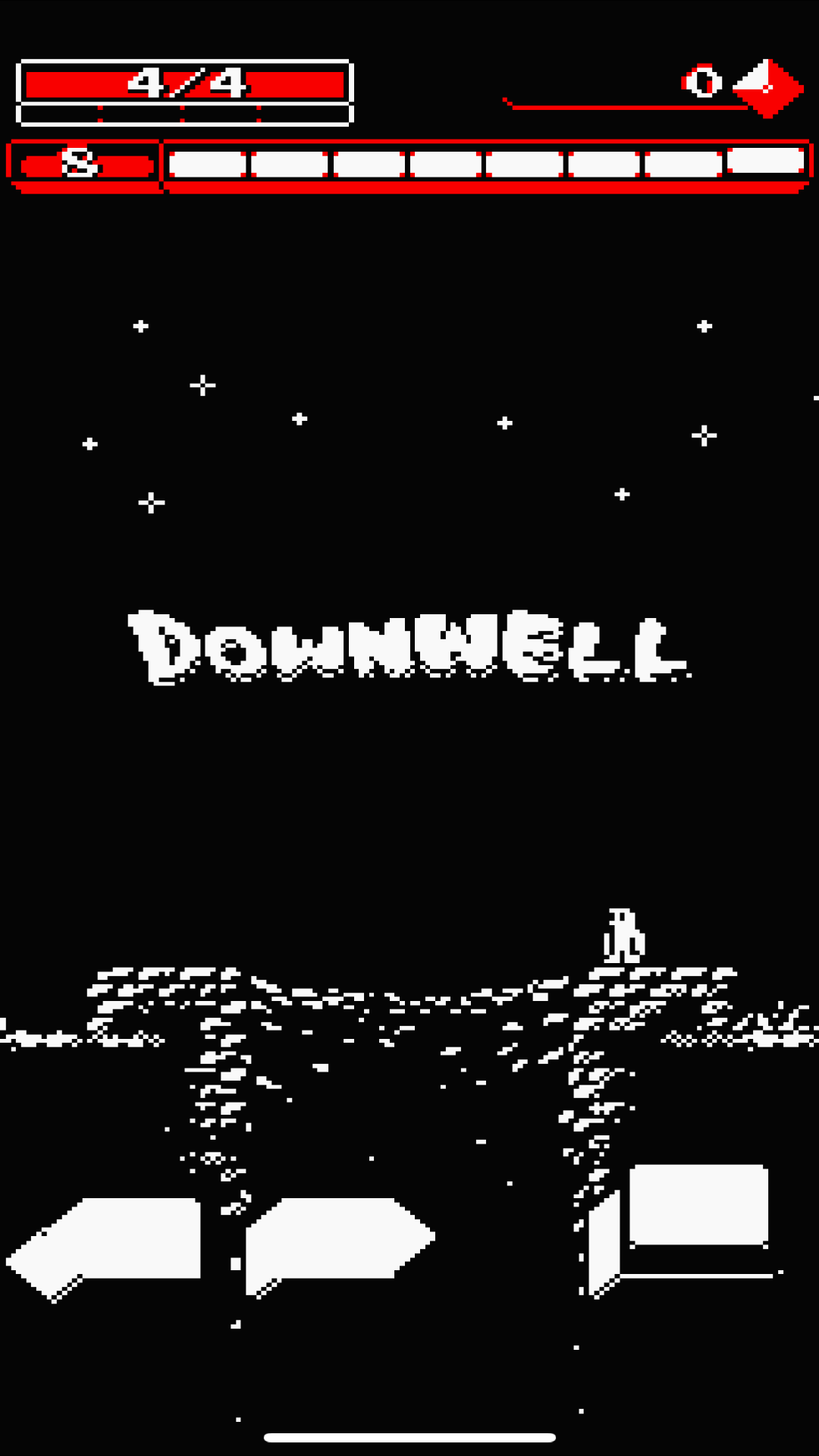 Downwell Game Screenshot