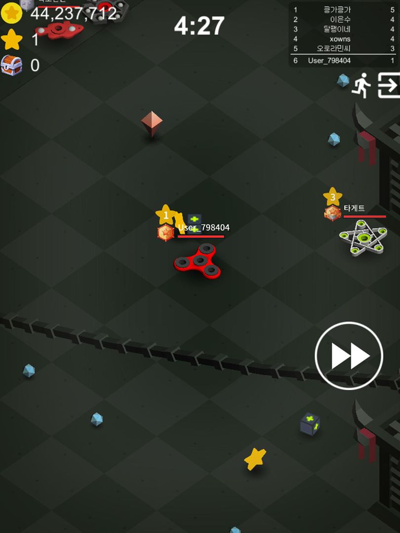 스피너 VS 팽이 .io - 멀티 온라인 배틀 스피너  게임 스크린 샷