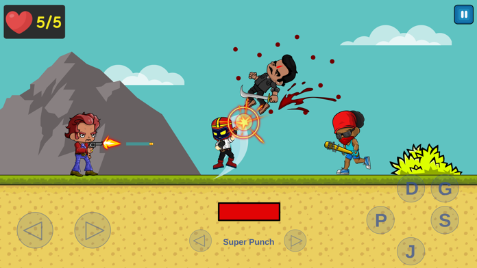 Platformer Helmet Game Screenshot