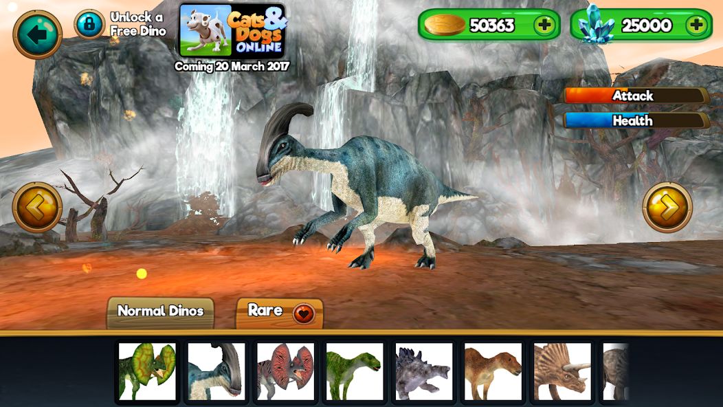 Dino World Online - Hunters 3D screenshot game