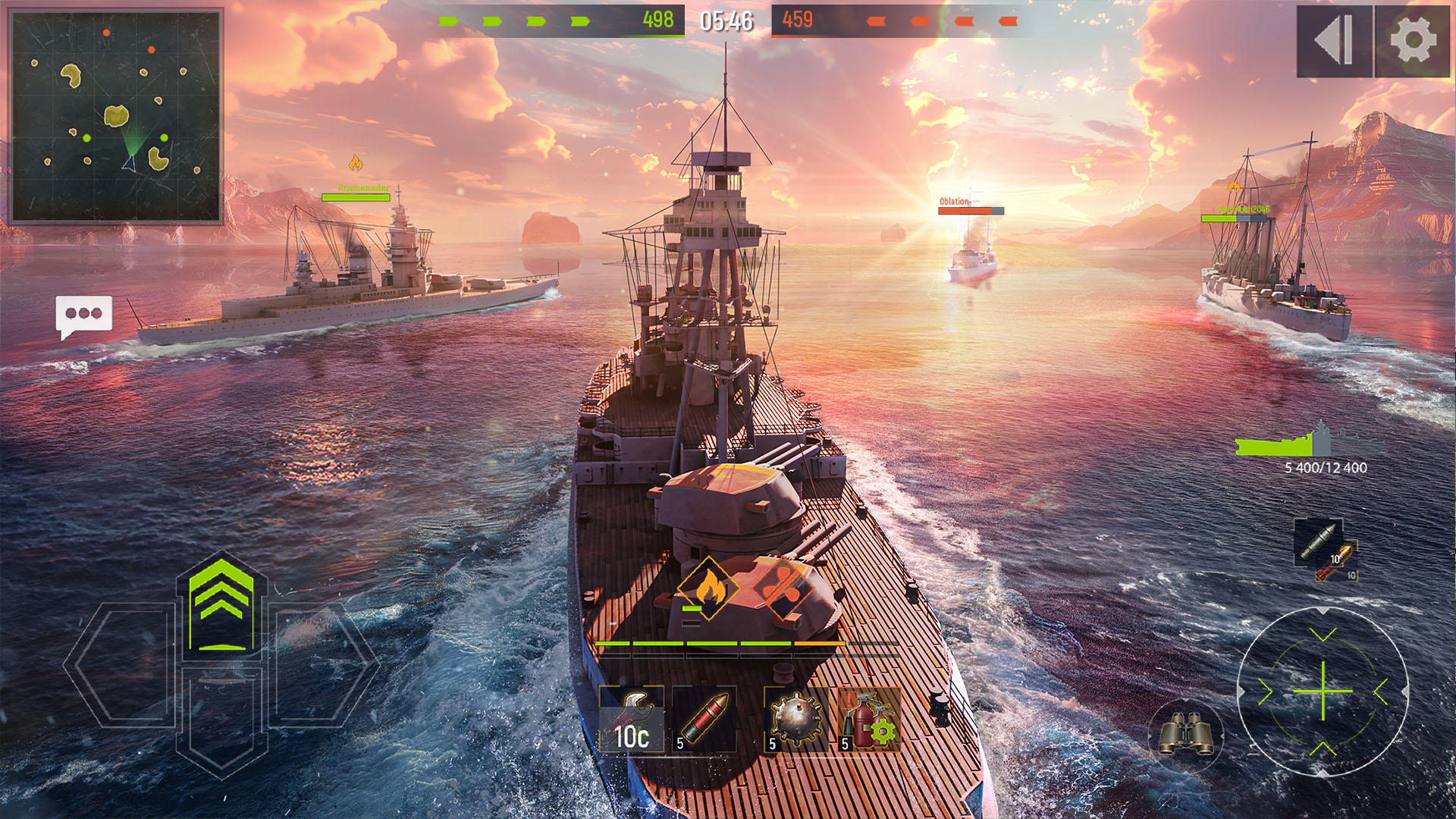 Navy War: Battleship Simulator Game Screenshot