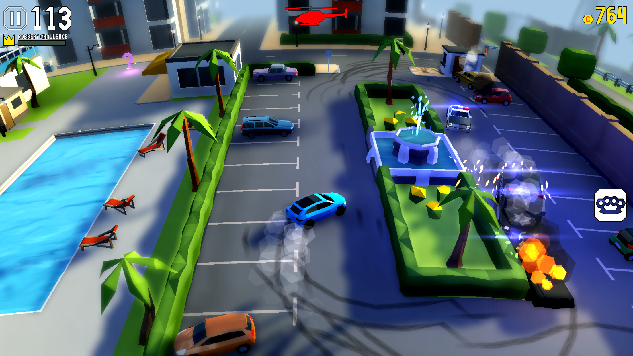 Reckless Getaway 2: Car Chase Game Screenshot