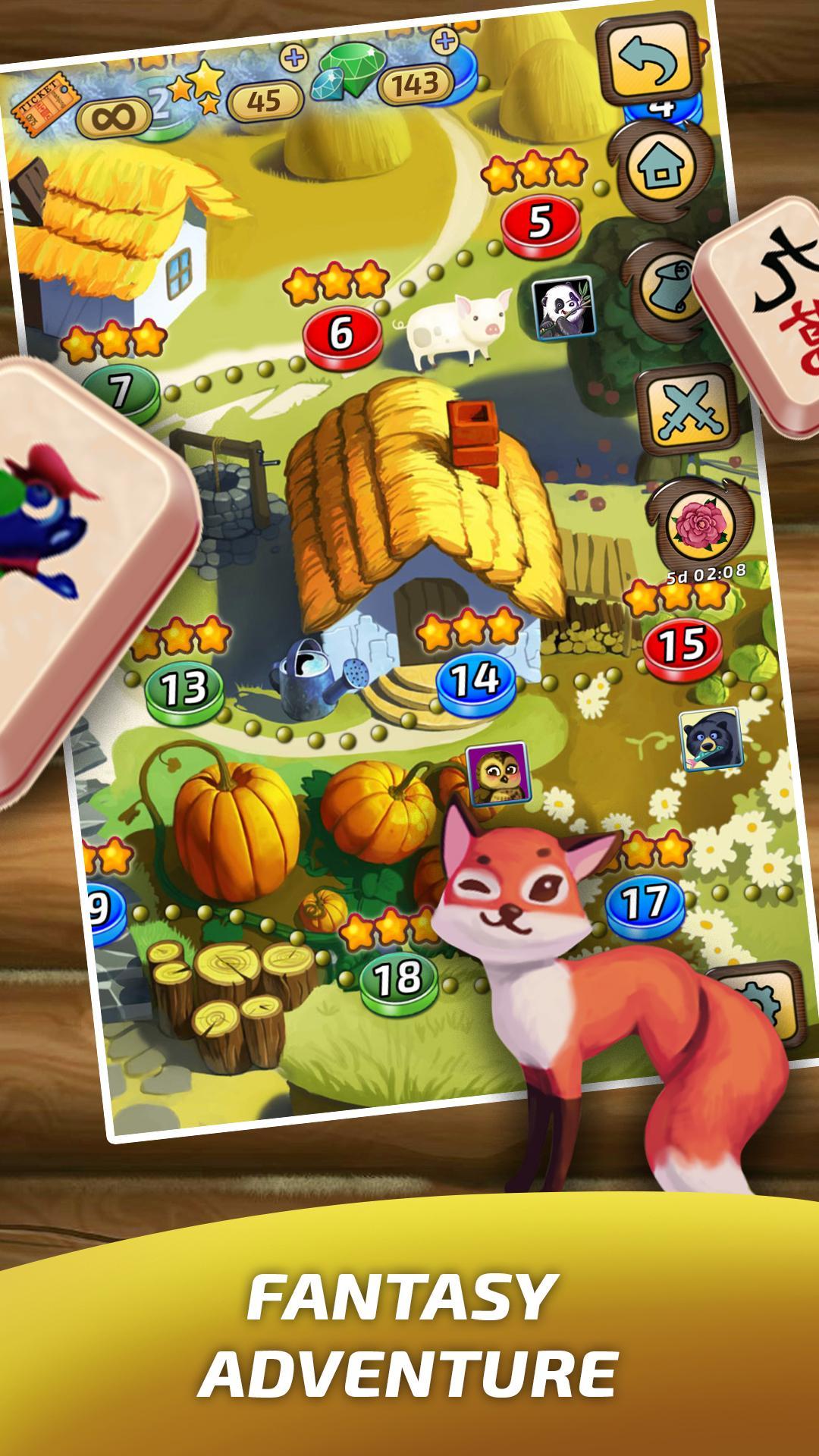 Mahjong Village Game Screenshot