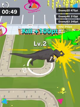 Dinosaur Rampage Game Screenshot