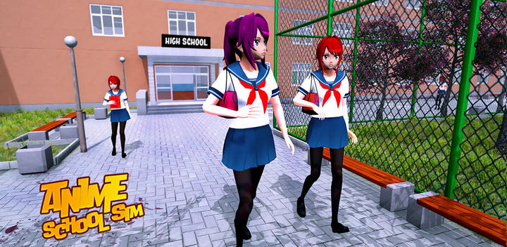 Banner of Anime High School Girl: Sakura School Simulator 1.7