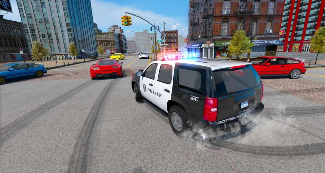 Police Car Drift Simulator 게임 스크린 샷