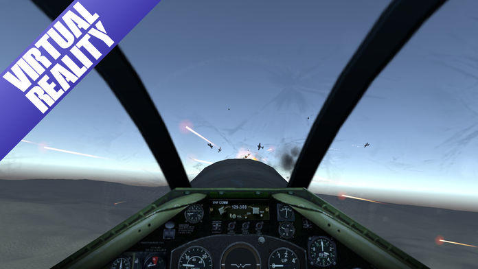 Screenshot 1 of Google Cardboard အတွက် VR Flight Simulator 