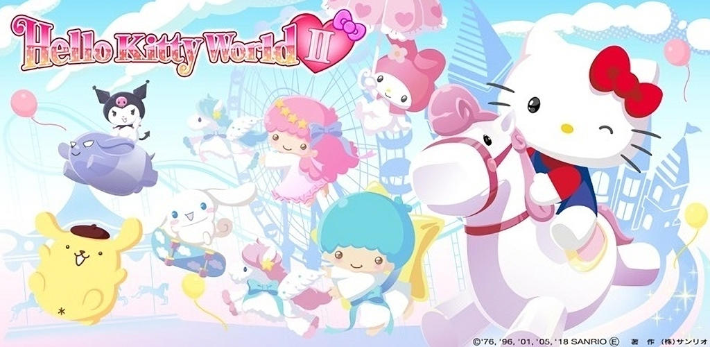 Banner of Hello Kitty World 2 Sanrio Kawaii Theme Park Game 7.2.6