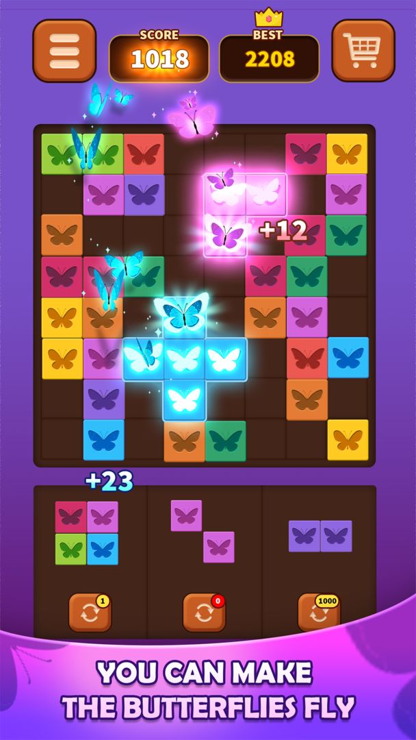 Triple Butterfly: Block Puzzle遊戲截圖