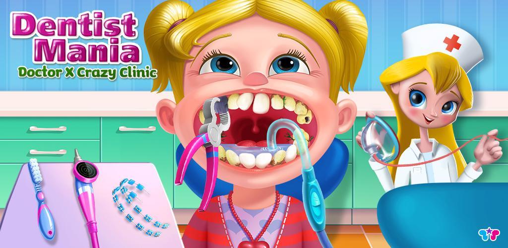 Dentista louco Jogo divertido : Tratar pacientes em uma clínica de um  dentista louco ! jogo divertido para as crianças