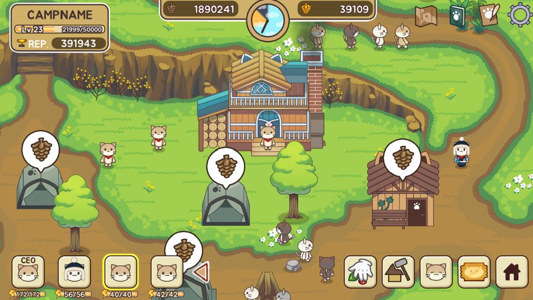 Cat Forest - Healing Camp ภาพหน้าจอเกม