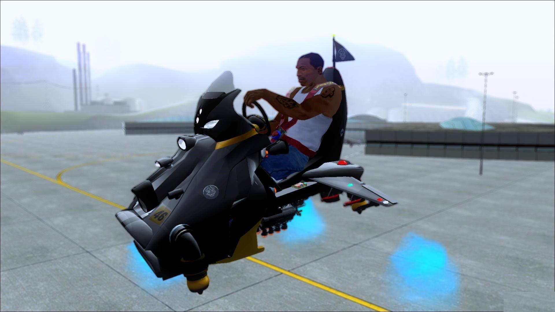 Flying Motorcycle Simulation Game Screenshot