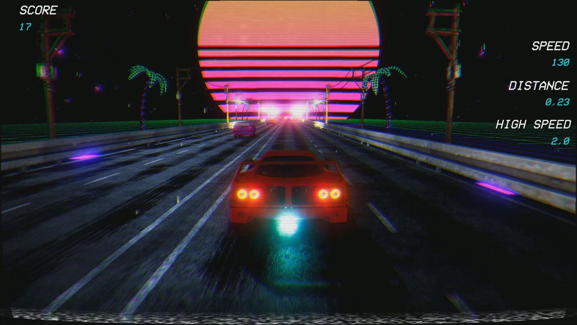 Cuplikan Layar Game Retrowave