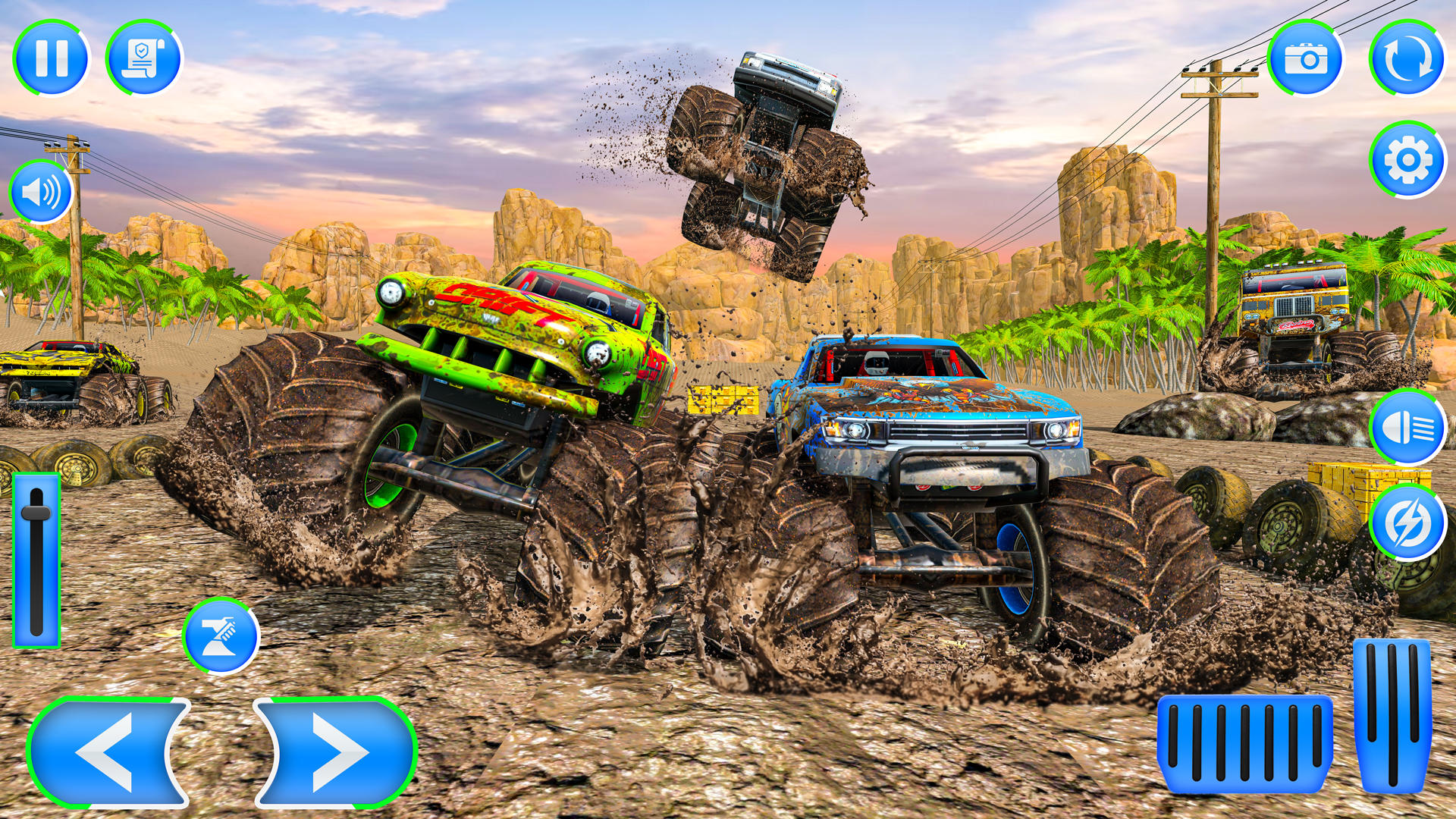 Скриншот игры Mud Truck Drag Racing Games