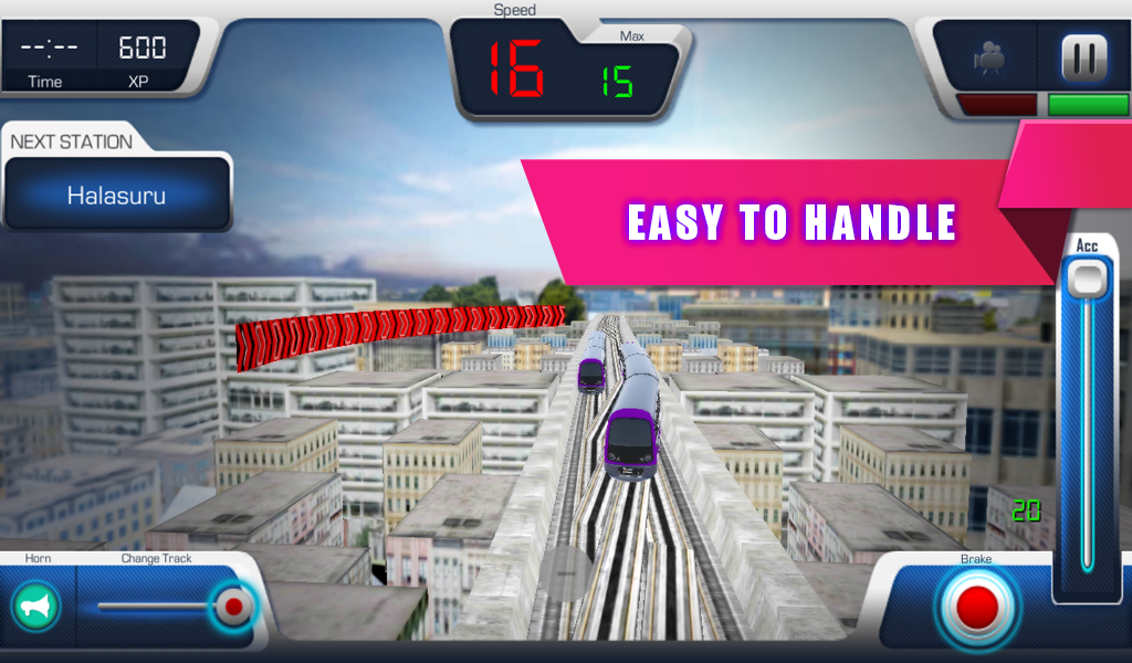 Screenshot of Bangalore Metro Train