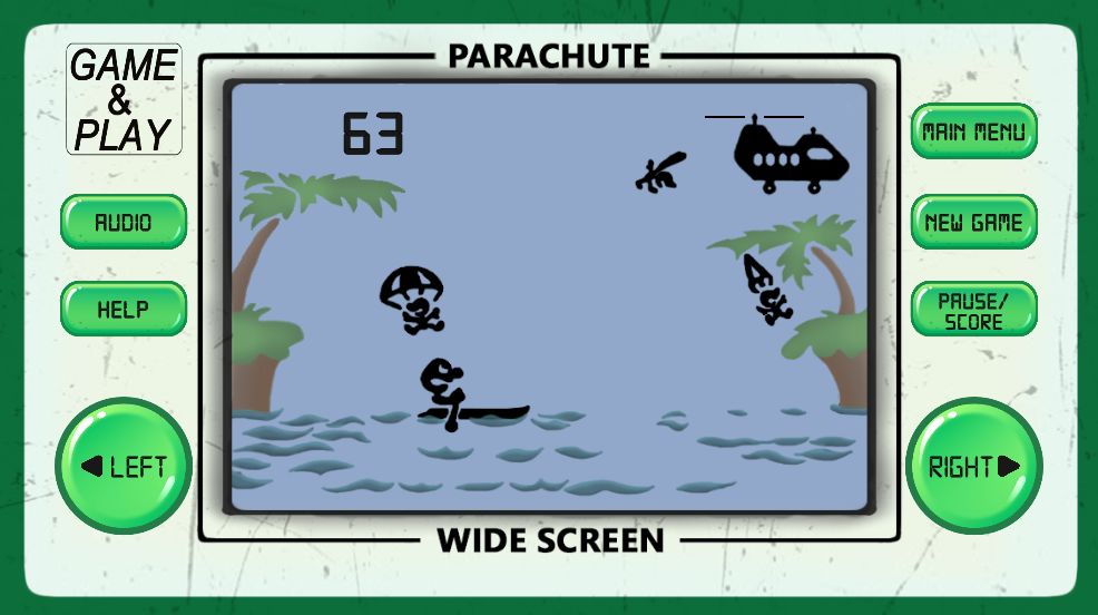 PARACHUTE: 80s arcade games screenshot game
