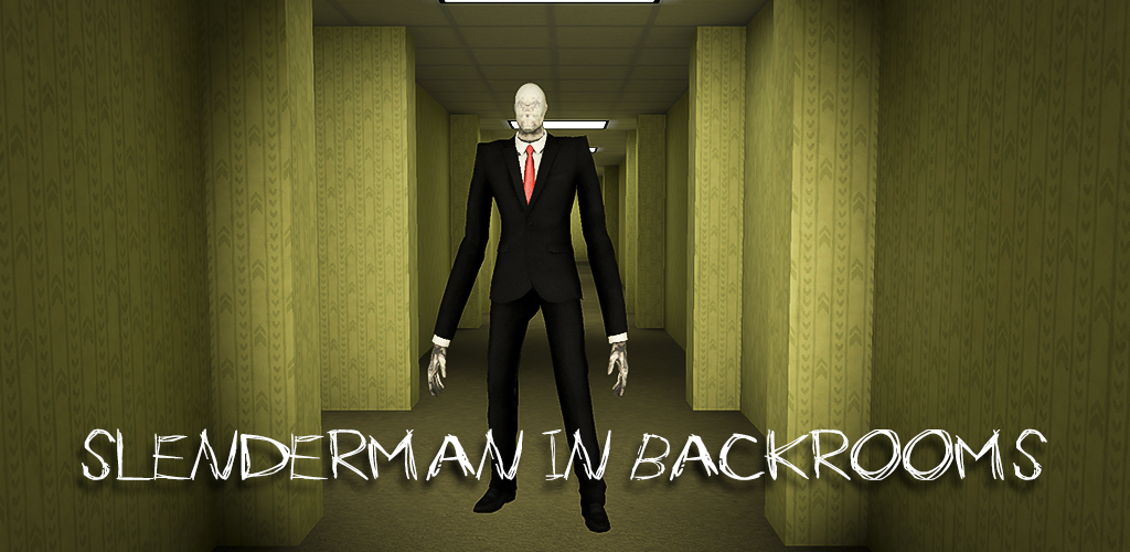 Banner of Slenderman in Backrooms Scary 