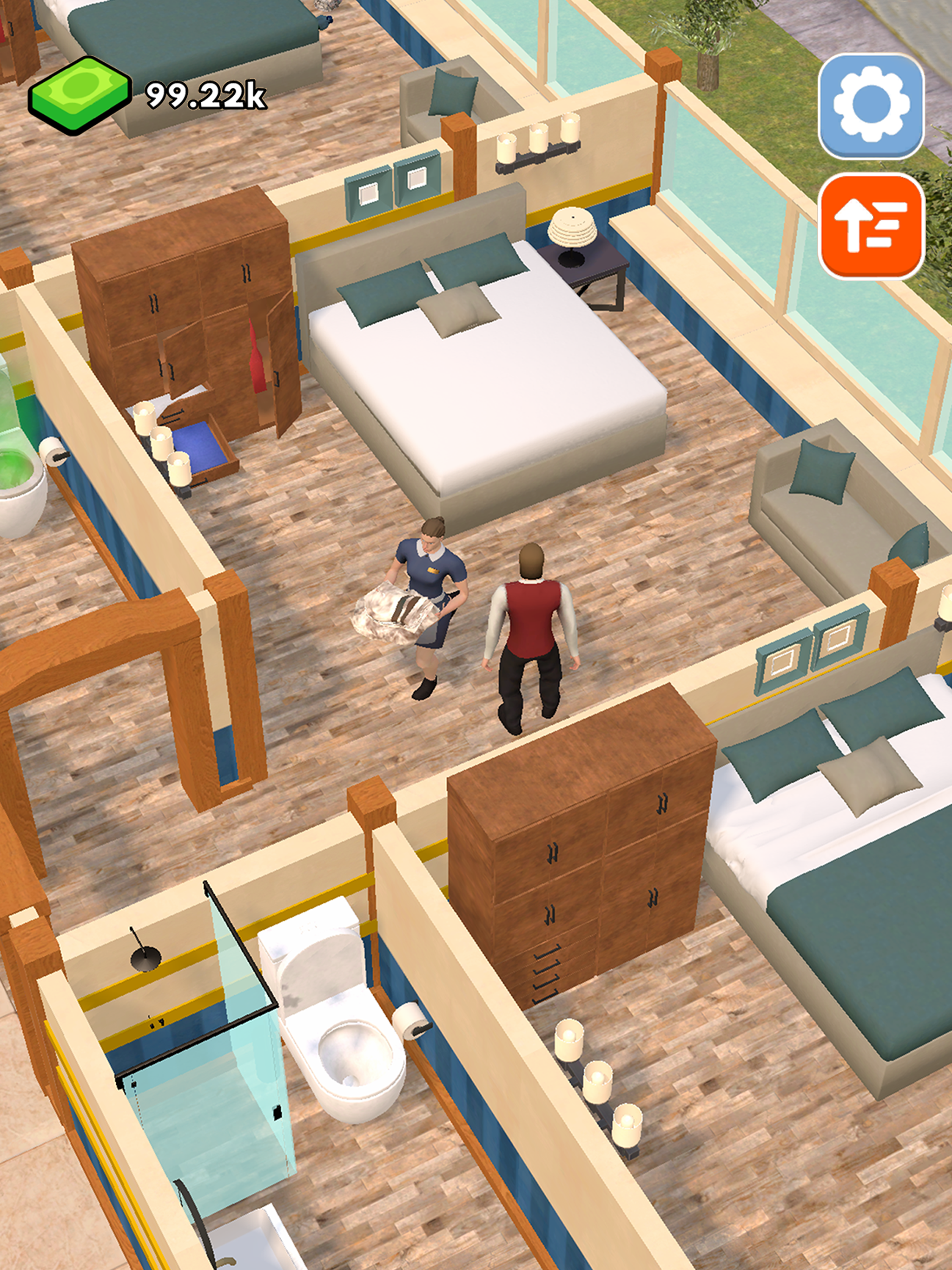 Hotel Manager Game Screenshot