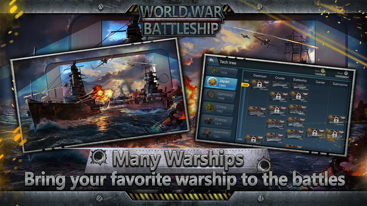 World War: Battleship (Lite) Game Screenshot