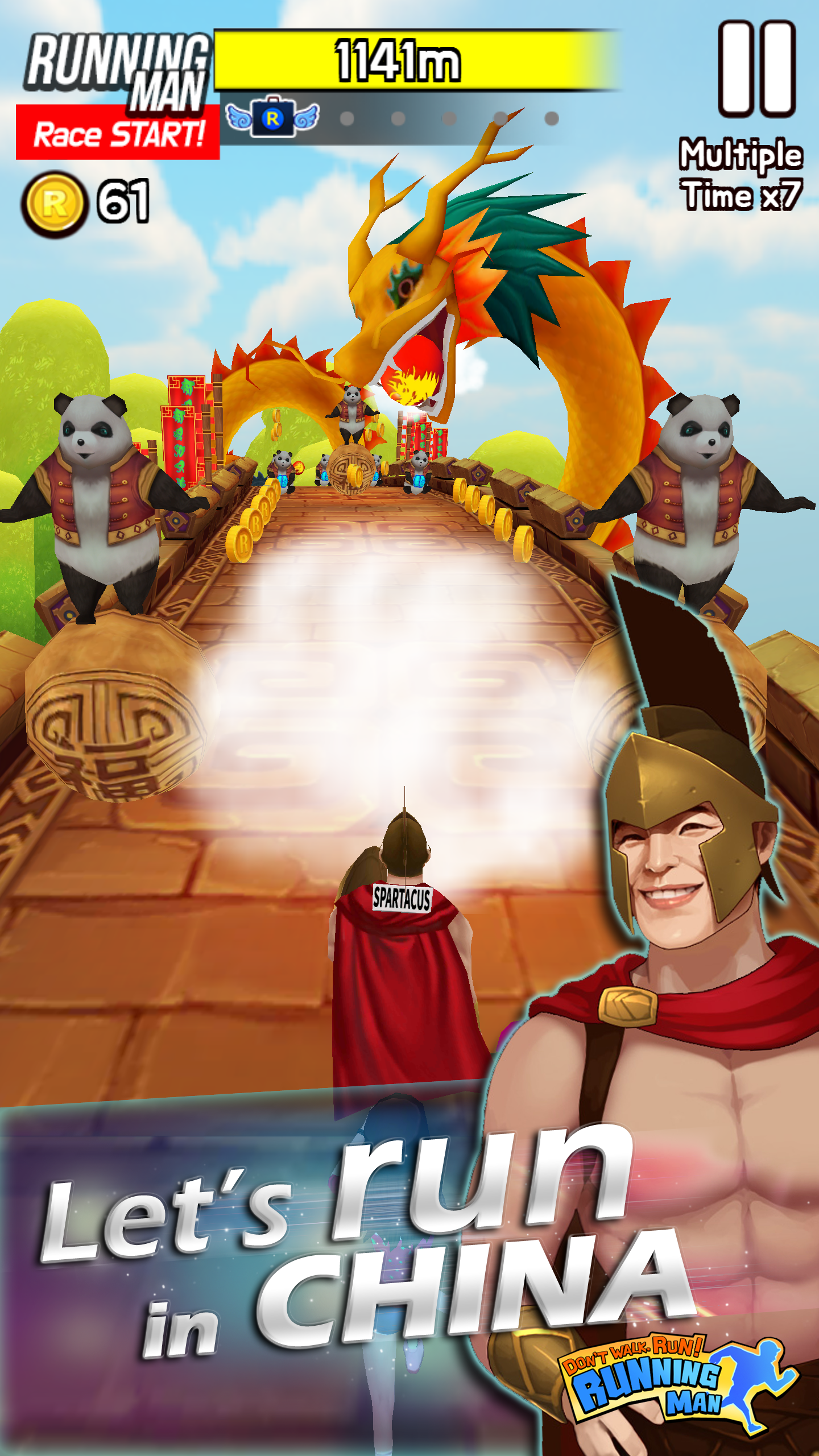 Cuplikan Layar Game Running Man Race Start