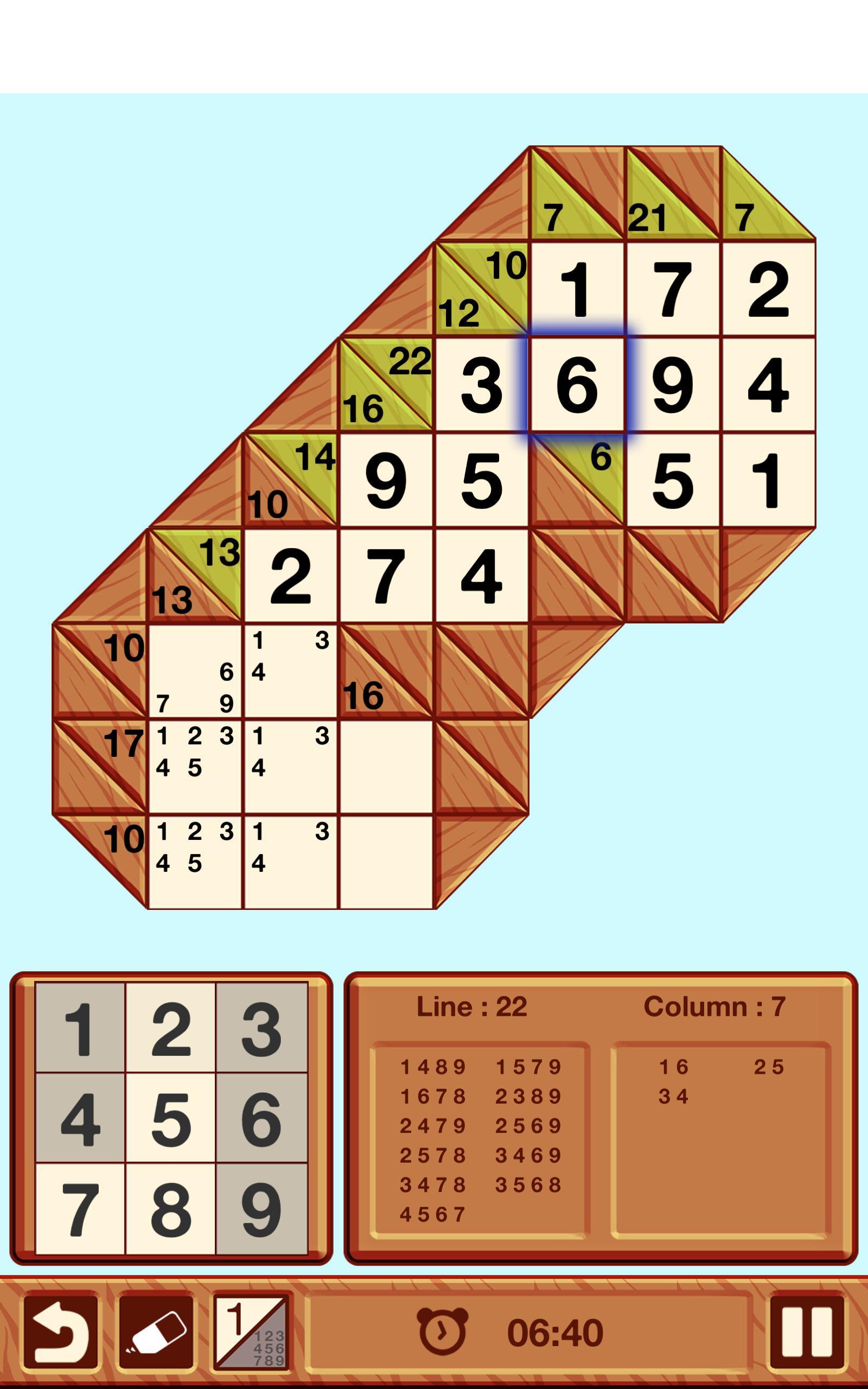 Kakuro Game Screenshot