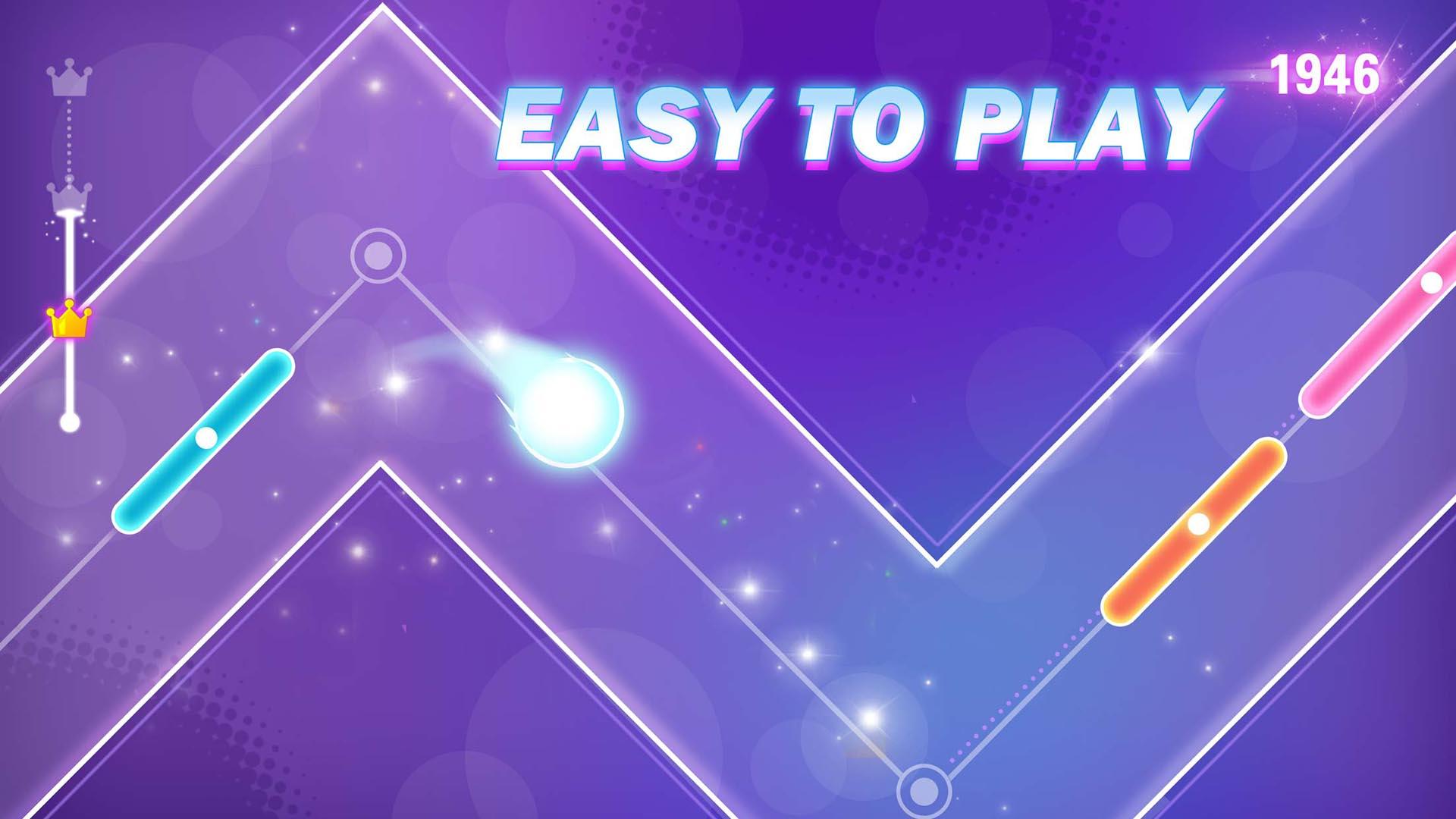 Screenshot of Dancing Line:rhythm game