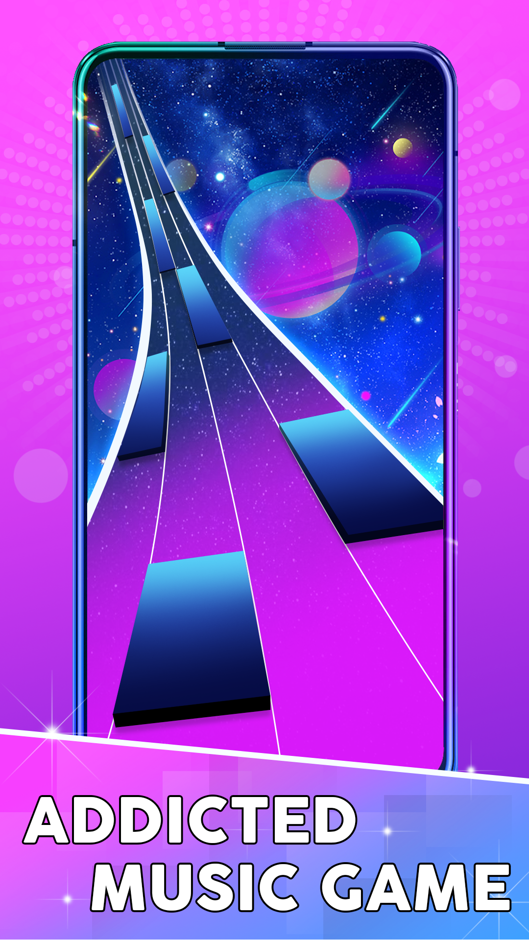 Pink Piano Tiles : Music Kpop Game Screenshot