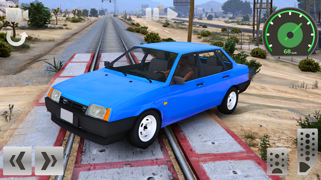 VAZ 21099: Urban Traffic Drive Game Screenshot