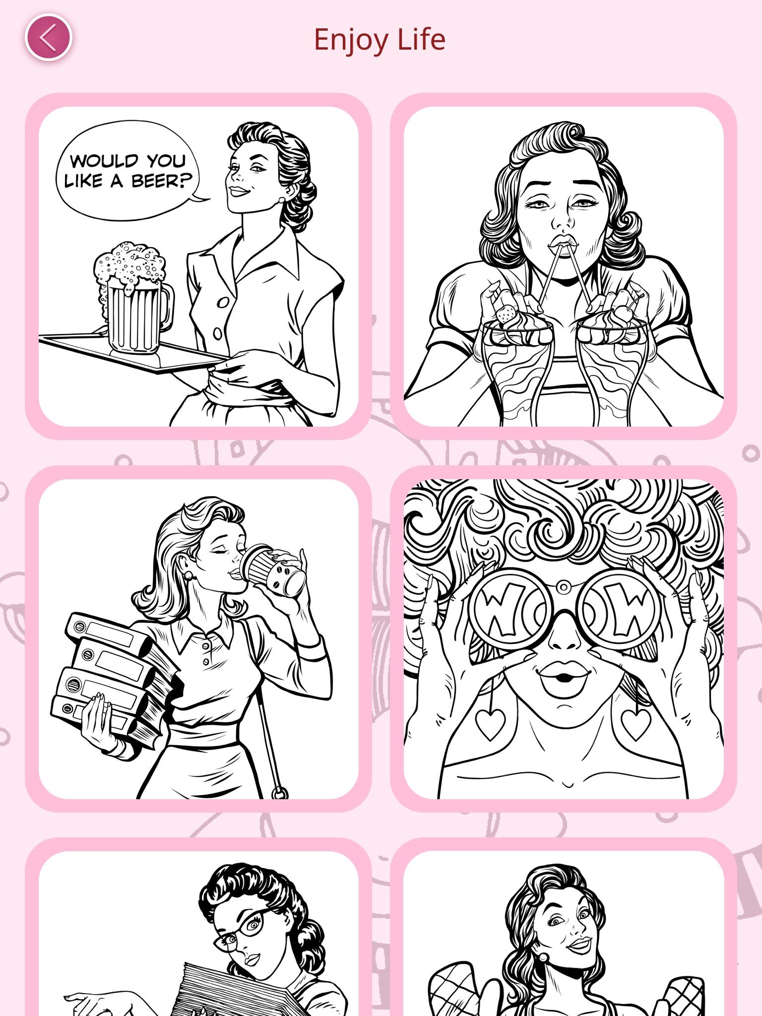 Captura de Tela do Jogo Girls Coloring Book