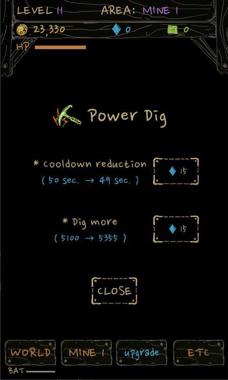 Golden Pickax EX Game Screenshot