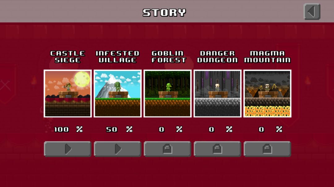 Pixel Heroes - Endless Arcade Runner 게임 스크린 샷
