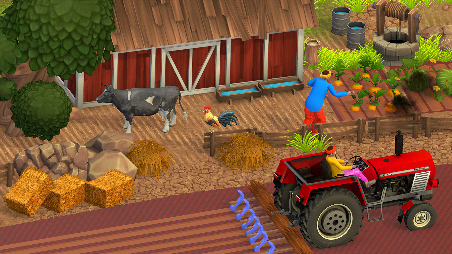 Farming Town Simulator Farm 3D Game Screenshot