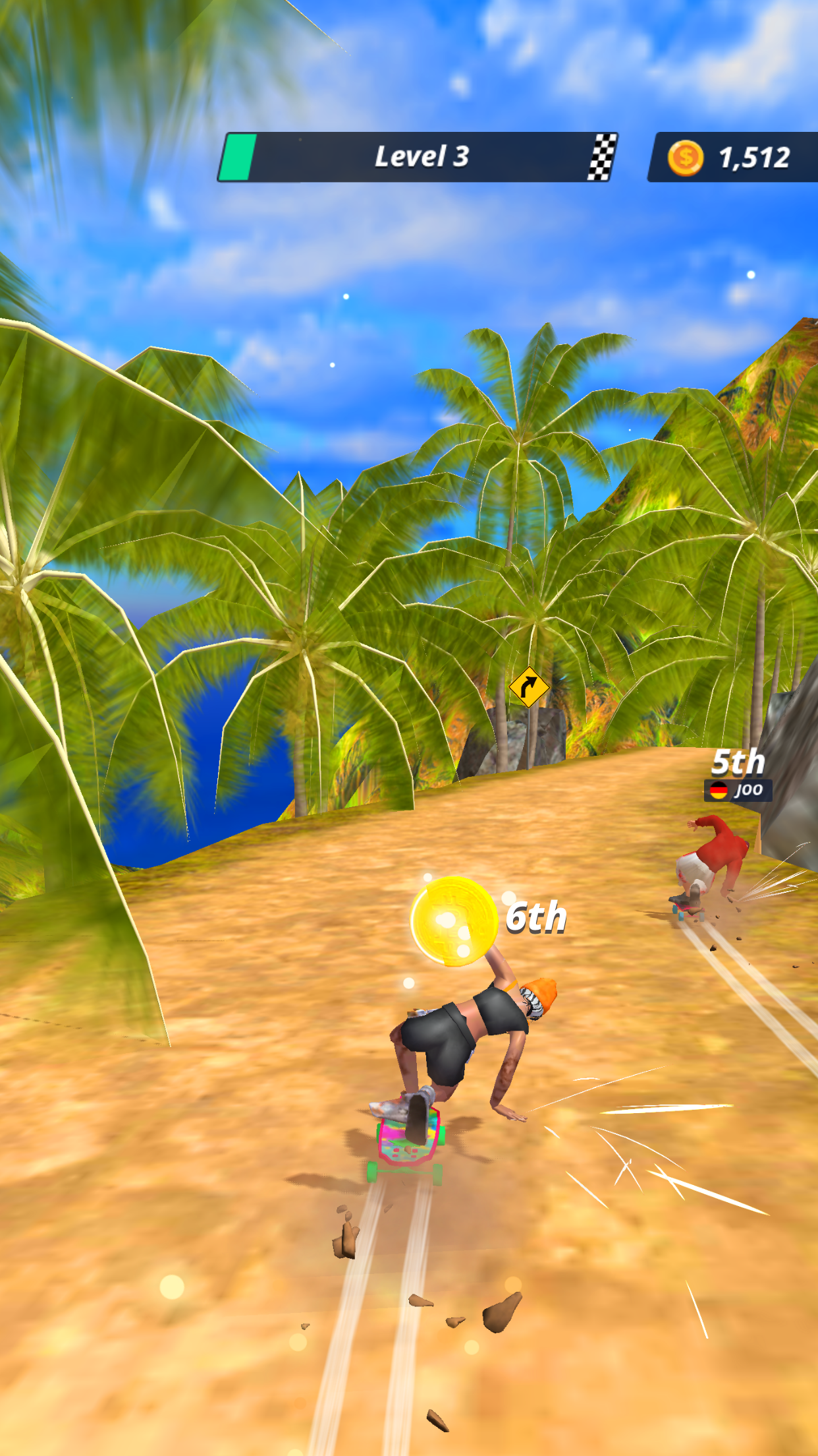Downhill Racer Game Screenshot